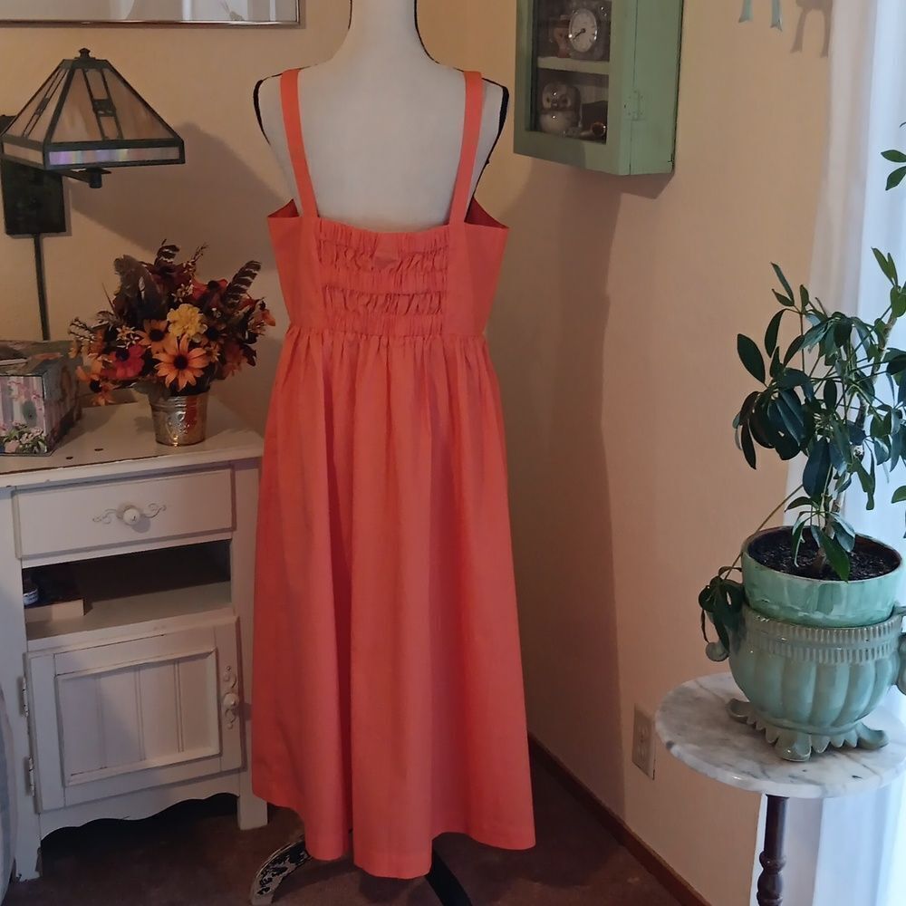 NWT A New Day  Persimmon  Sun Dress.  Coastal Cowgirl,  Tomato Girl,  Twee - Picture 7 of 12